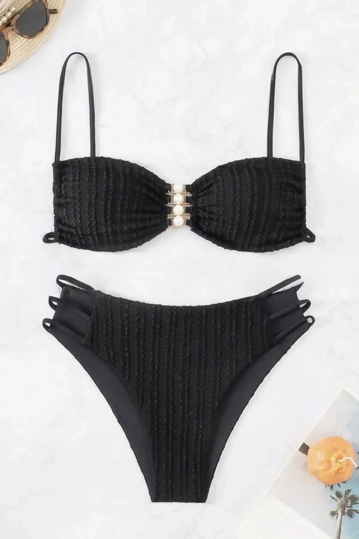 Siyah Bikini Alt & Üst Siyah